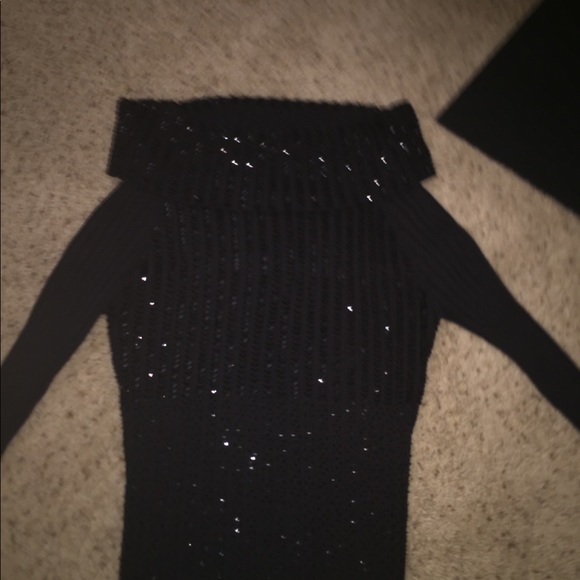 HOST PICK ππSweaterβ¦Sequins, Beaded Off the Shoulder! - Picture 8 of 8